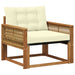 Set de canapele de exterior Lemn solid de Acacia și Textilene - WALTI WALTI