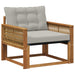 Set de canapele de exterior Lemn solid de Acacia și Textilene - WALTI WALTI