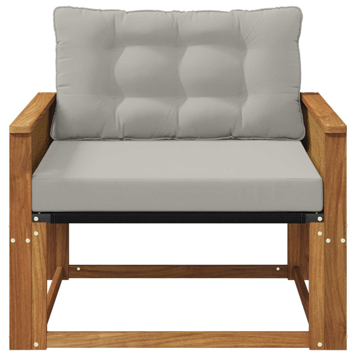 Set de canapele de exterior Lemn solid de Acacia și Textilene - WALTI WALTI