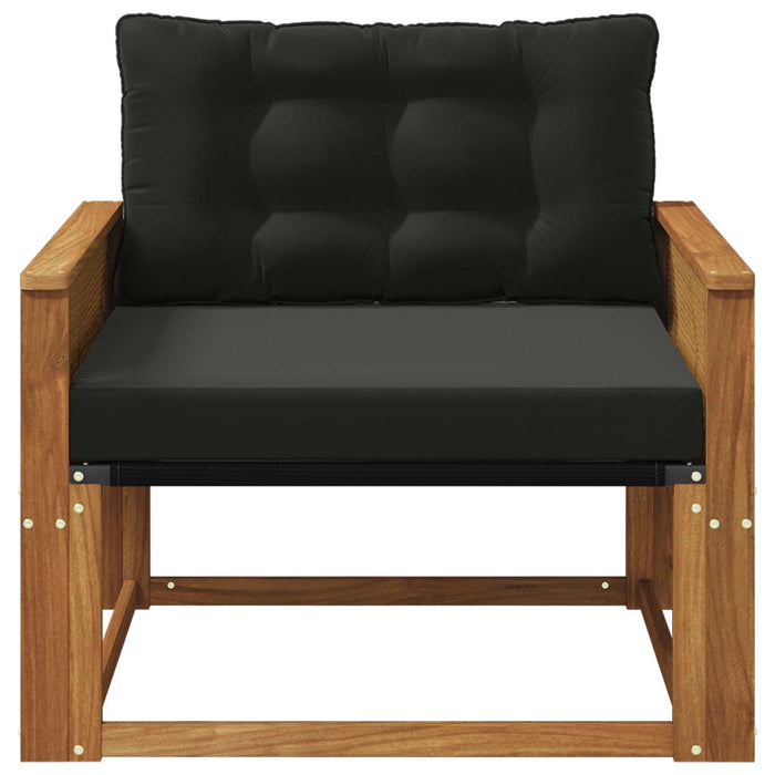 Set de canapele de exterior Lemn solid de Acacia și Textilene - WALTI WALTI