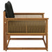 Set de canapele de exterior Lemn solid de Acacia și Textilene - WALTI WALTI