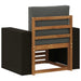 Canapea Medie pentru Exterior Lemn Solid de Acacia natural - WALTI WALTI