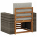 Canapea Medie pentru Exterior Lemn Solid de Acacia natural - WALTI WALTI