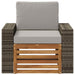 Canapea Medie pentru Exterior Lemn Solid de Acacia natural - WALTI WALTI