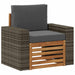 Canapea Medie pentru Exterior Lemn Solid de Acacia natural - WALTI WALTI