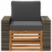 Canapea Medie pentru Exterior Lemn Solid de Acacia natural - WALTI WALTI