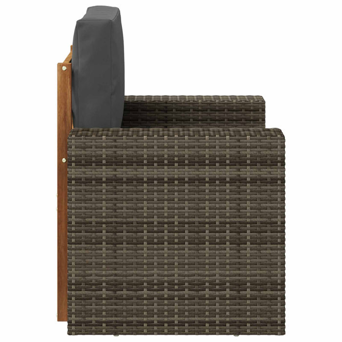 Canapea Medie pentru Exterior Lemn Solid de Acacia natural - WALTI WALTI