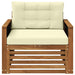 Canapea Medie pentru Exterior Lemn Solid de Acacia natural - WALTI WALTI