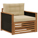 Canapea Medie pentru Exterior Lemn Solid de Acacia natural - WALTI WALTI