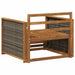 Canapea Medie pentru Exterior Lemn Solid de Acacia natural - WALTI WALTI