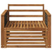 Canapea Medie pentru Exterior Lemn Solid de Acacia natural - WALTI WALTI