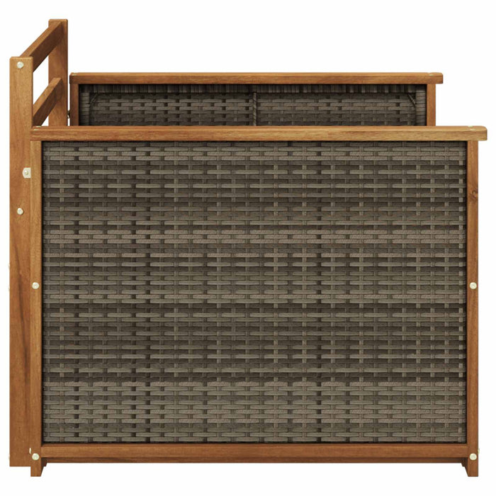 Canapea Medie pentru Exterior Lemn Solid de Acacia natural - WALTI WALTI