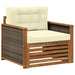 Canapea Medie pentru Exterior Lemn Solid de Acacia natural - WALTI WALTI