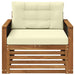 Canapea Medie pentru Exterior Lemn Solid de Acacia natural - WALTI WALTI