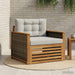 Canapea Medie pentru Exterior Lemn Solid de Acacia natural - WALTI WALTI
