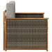 Canapea Medie pentru Exterior Lemn Solid de Acacia natural - WALTI WALTI