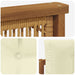 Canapea de exterior Lemn Solid de Acacia Natural și Crem - WALTI WALTI