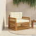 Canapea de exterior Lemn Solid de Acacia Natural și Crem - WALTI WALTI