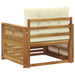 Canapea de exterior Lemn Solid de Acacia Natural și Crem - WALTI WALTI