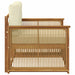 Canapea de exterior Lemn Solid de Acacia Natural și Crem - WALTI WALTI