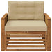 Canapea Medie pentru Exterior Lemn Solid de Acacia natural - WALTI WALTI