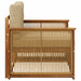 Canapea Medie pentru Exterior Lemn Solid de Acacia natural - WALTI WALTI