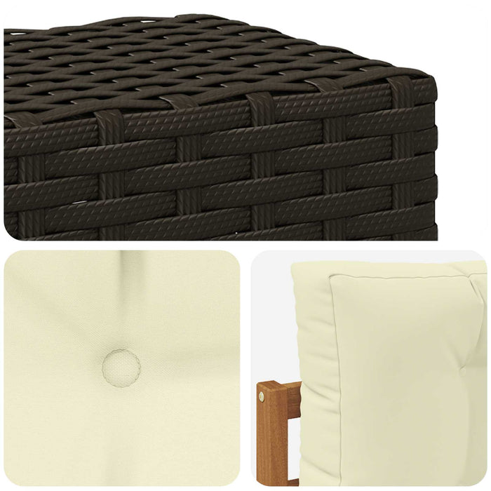 Canapea Medie pentru Exterior Lemn Solid de Acacia natural - WALTI WALTI