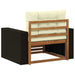 Canapea Medie pentru Exterior Lemn Solid de Acacia natural - WALTI WALTI