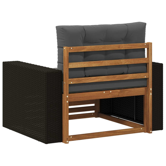 Canapea Medie pentru Exterior Lemn Solid de Acacia natural - WALTI WALTI