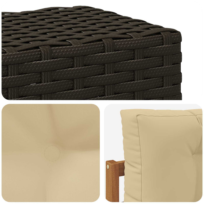 Canapea Medie pentru Exterior Lemn Solid de Acacia natural - WALTI WALTI