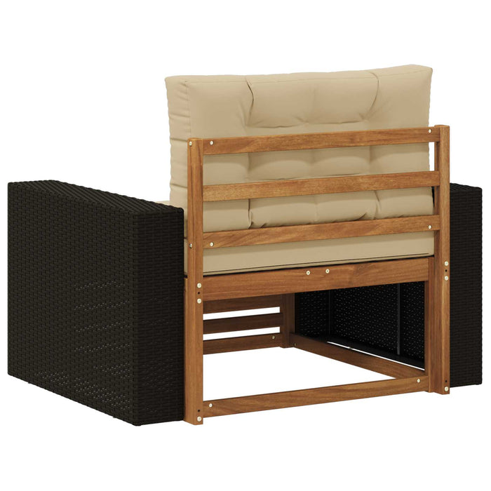 Canapea Medie pentru Exterior Lemn Solid de Acacia natural - WALTI WALTI