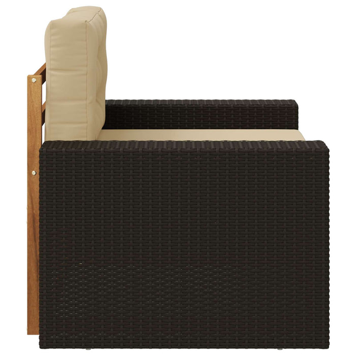 Canapea Medie pentru Exterior Lemn Solid de Acacia natural - WALTI WALTI