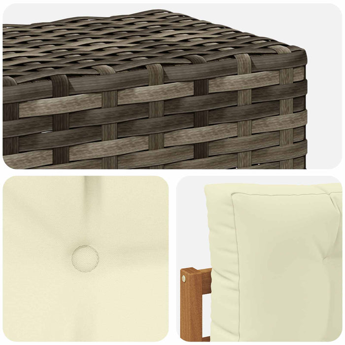 Canapea Medie pentru Exterior Lemn Solid de Acacia natural - WALTI WALTI