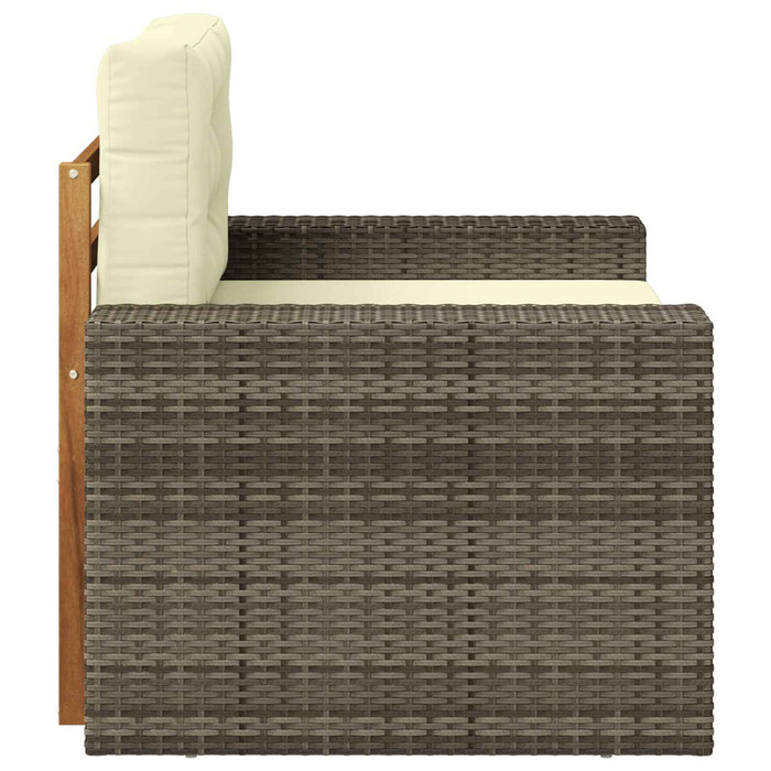 Canapea Medie pentru Exterior Lemn Solid de Acacia natural - WALTI WALTI
