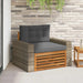Canapea Medie pentru Exterior Lemn Solid de Acacia natural - WALTI WALTI