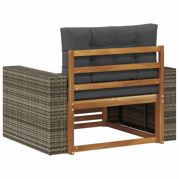 Canapea Medie pentru Exterior Lemn Solid de Acacia natural - WALTI WALTI