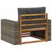 Canapea Medie pentru Exterior Lemn Solid de Acacia natural - WALTI WALTI