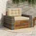 Canapea Medie pentru Exterior Lemn Solid de Acacia natural - WALTI WALTI