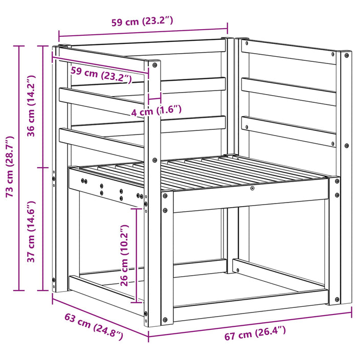 Set de canapele de exterior Lemn Solid de Acacia Alb - WALTI WALTI