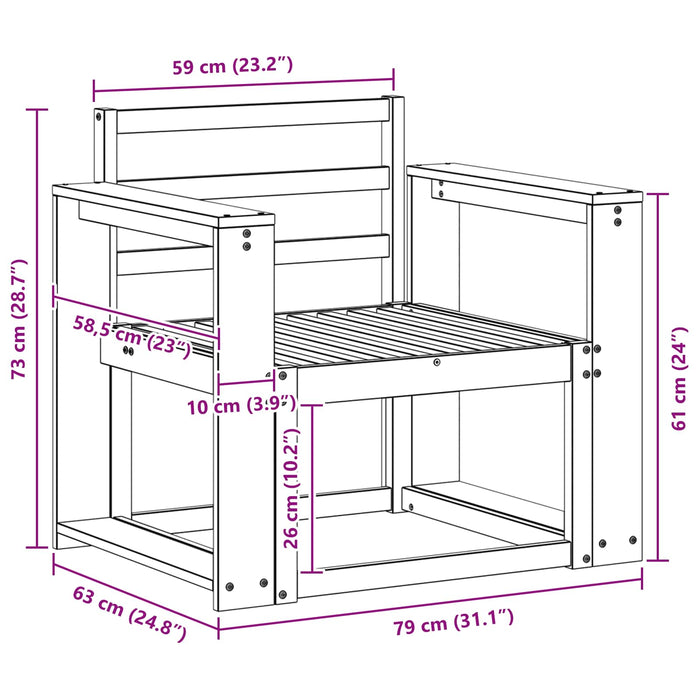Set de canapele de exterior Lemn Solid de Acacia Alb - WALTI WALTI