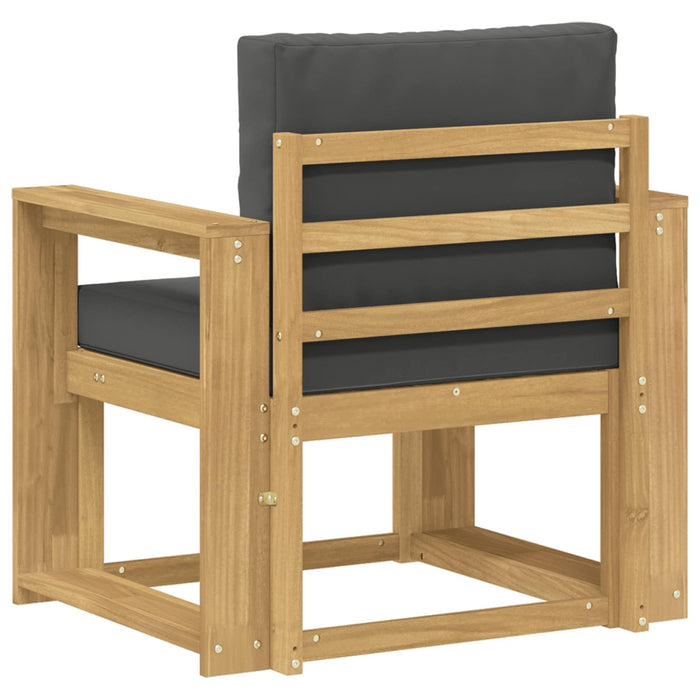 2 Bucată Set de canapele de exterior Poliester Alb și Antracit - WALTI WALTI
