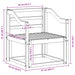 Set de canapele de exterior Lemn Solid de Acacia Alb - WALTI WALTI