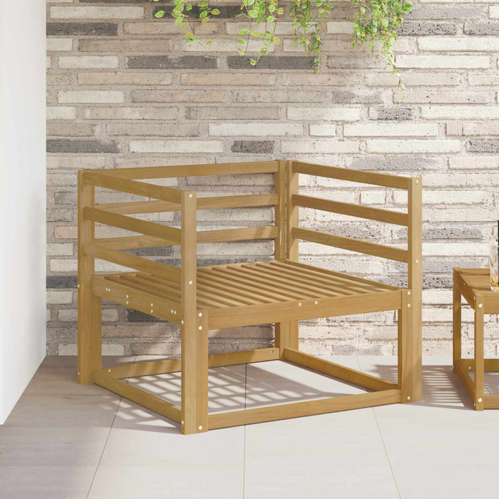 Canapea Medie pentru Exterior Lemn Solid de Acacia Alb - WALTI WALTI
