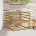Canapea Medie pentru Exterior Lemn Solid de Acacia Alb - WALTI WALTI