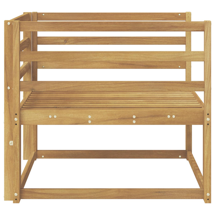 Canapea Medie pentru Exterior Lemn Solid de Acacia Alb - WALTI WALTI
