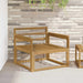 Canapea Medie pentru Exterior Lemn Solid de Acacia Alb - WALTI WALTI