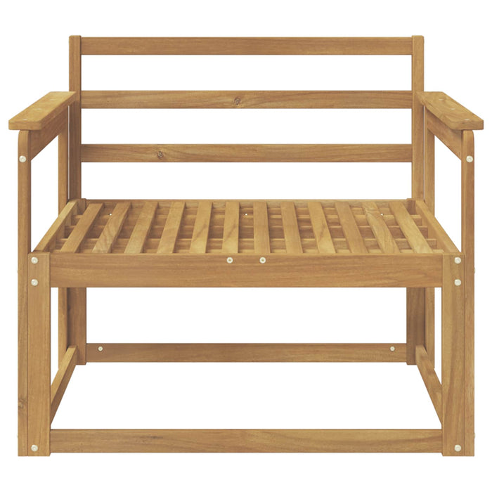 Canapea Medie pentru Exterior Lemn Solid de Acacia Alb - WALTI WALTI