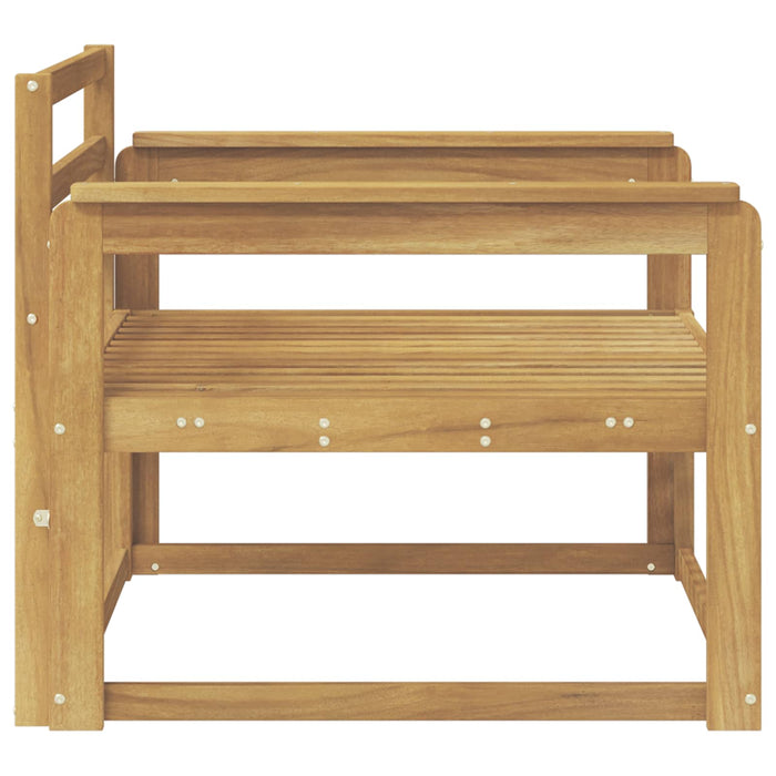 Canapea Medie pentru Exterior Lemn Solid de Acacia Alb - WALTI WALTI