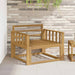 Canapea Medie pentru Exterior Lemn Solid de Acacia Alb - WALTI WALTI