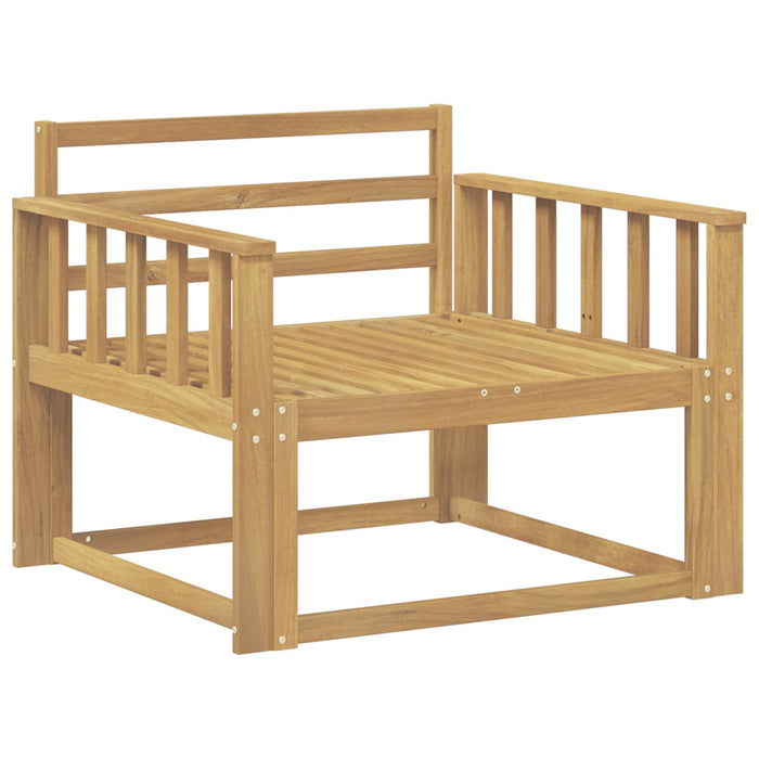 Canapea Medie pentru Exterior Lemn Solid de Acacia Alb - WALTI WALTI